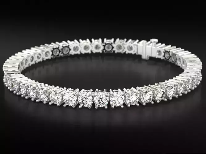 Tennis bracelet for a girl with diamonds 4 5mm 775