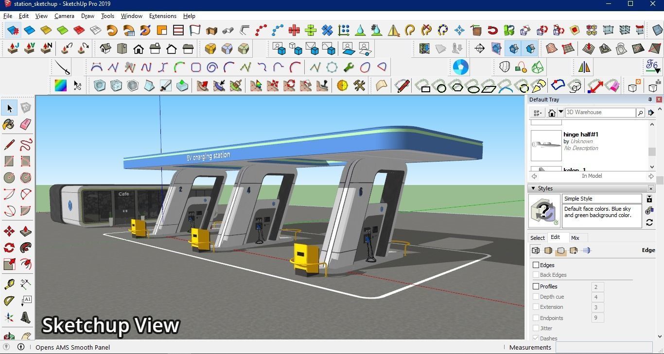 Electric Vehicle Charging Stations 3D Model Collection_33