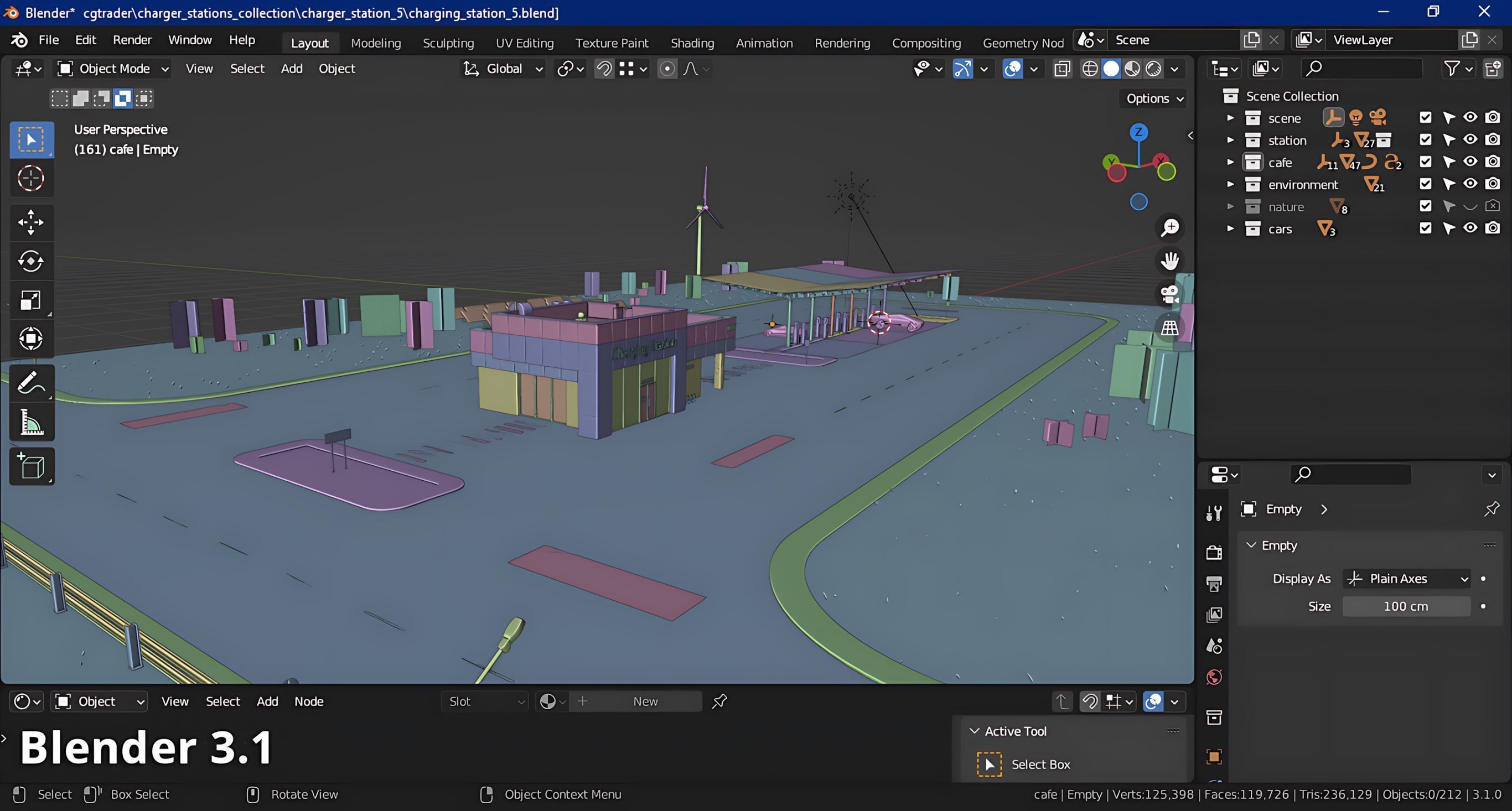 Electric Vehicle Charging Stations 3D Model Collection_36