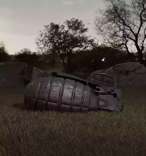 Grenade for game and animation projects 