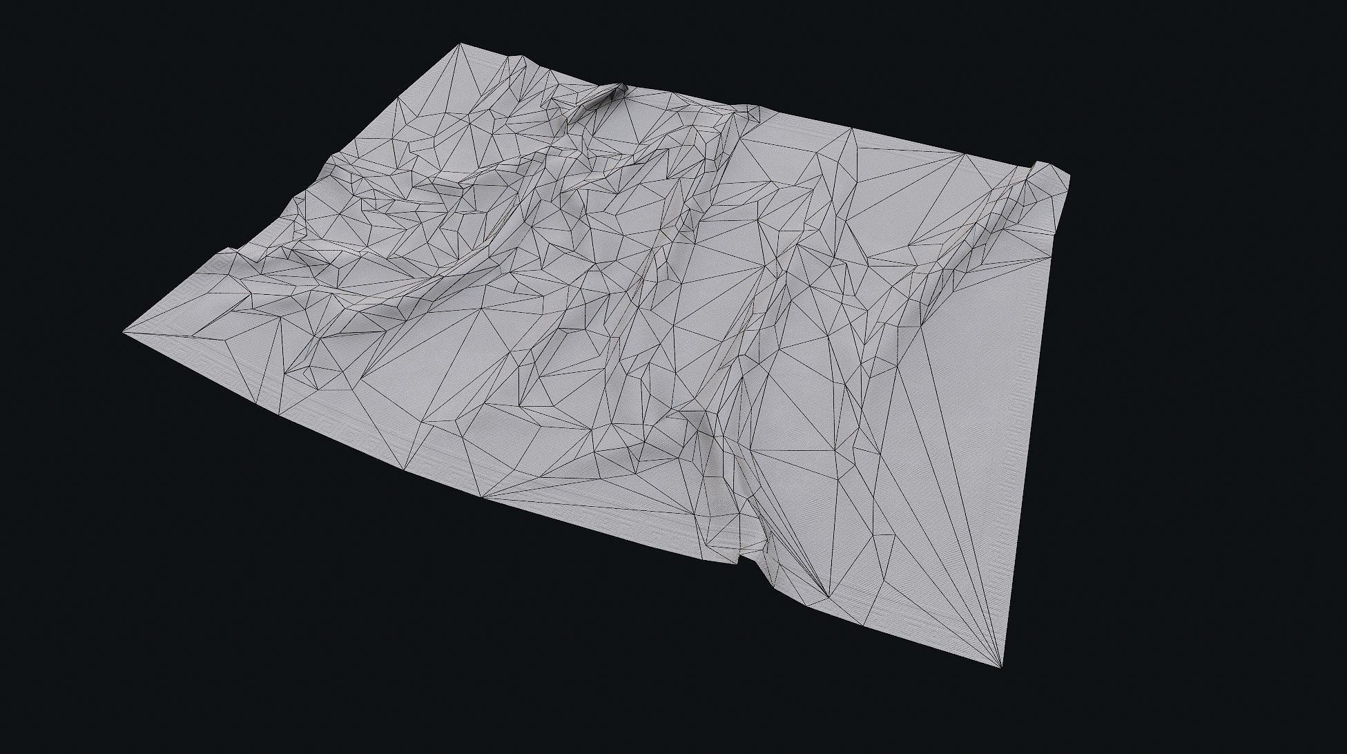 Old Carpet 4 Low-poly 3D model_6