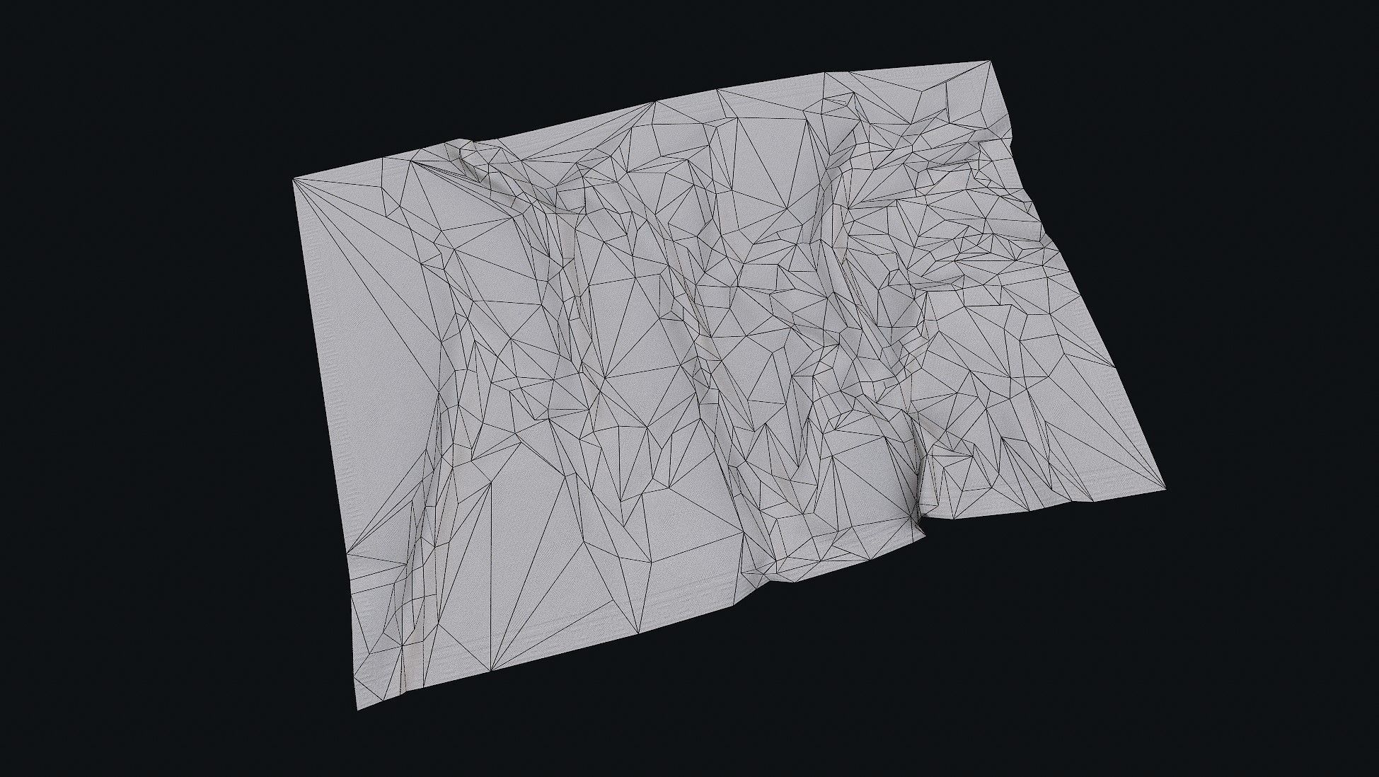 Old Carpet 4 Low-poly 3D model_7