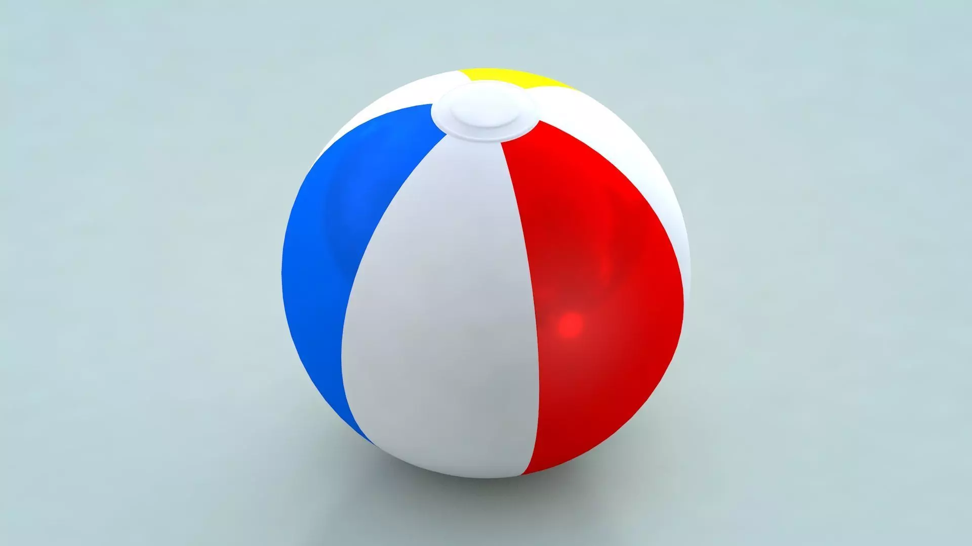 Beach Ball 1 Low-poly 3D model_0