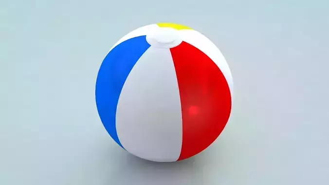 Beach Ball 1 Low-poly 3D model