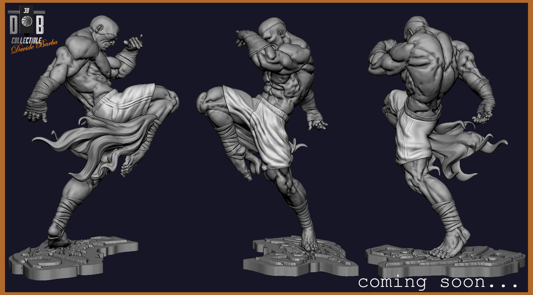 SAGAT 3DPRINTABLE FANART 1-6 SCALE 3D model 3D printable | CGTrader