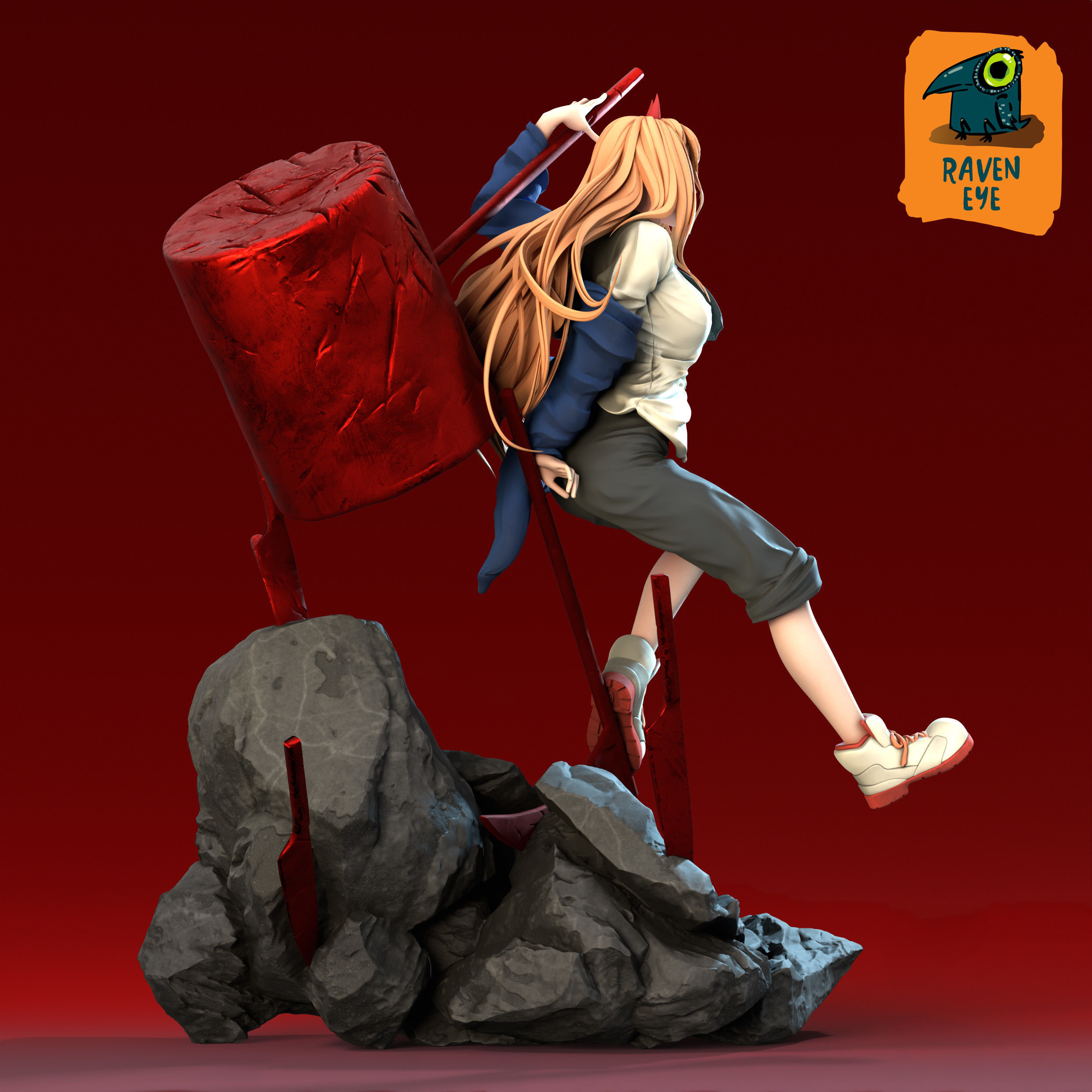 Power from Chainsaw man 3D print model_3