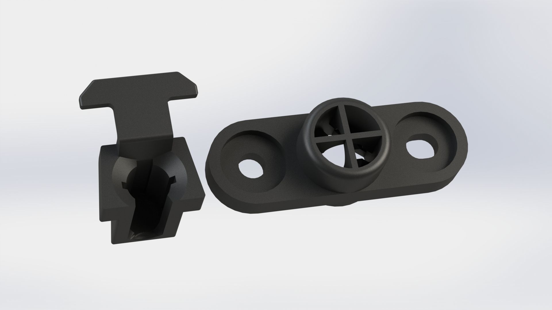 Toyota Starlet EP91 Glanza headlight clips adjusters 3D print model_2