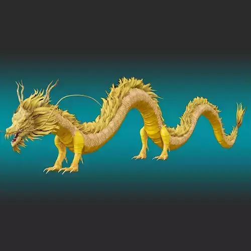  Chinese Dragon Rig 3D model