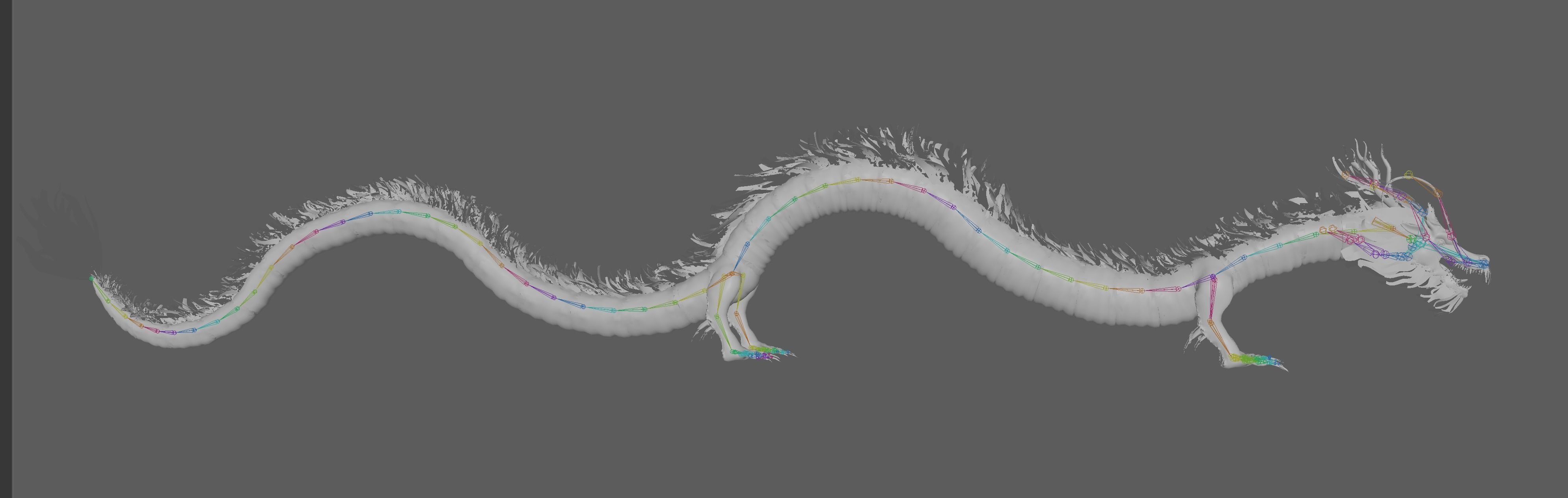  Chinese Dragon Rig 3D model_8