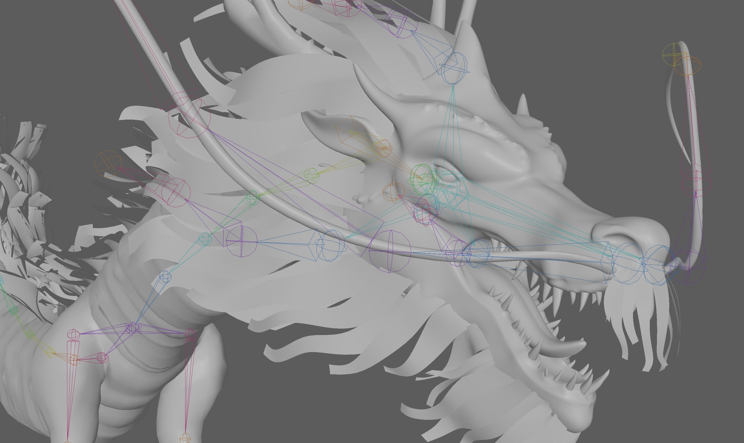  Chinese Dragon Rig 3D model_15