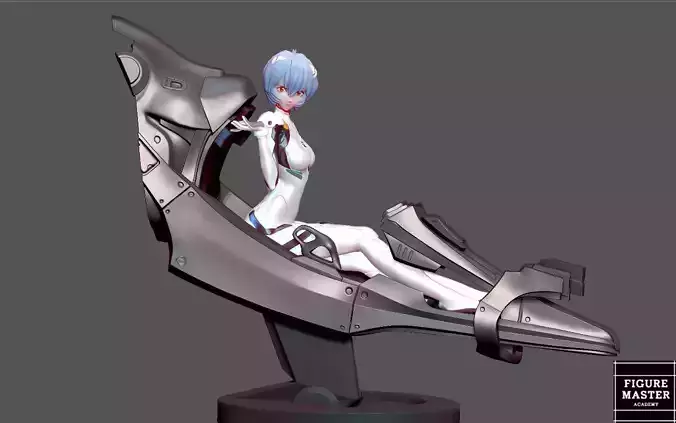 REI COCKPIT EVANGELION GIRL STATUE CUTE PRETTY ANIME CHARACTER