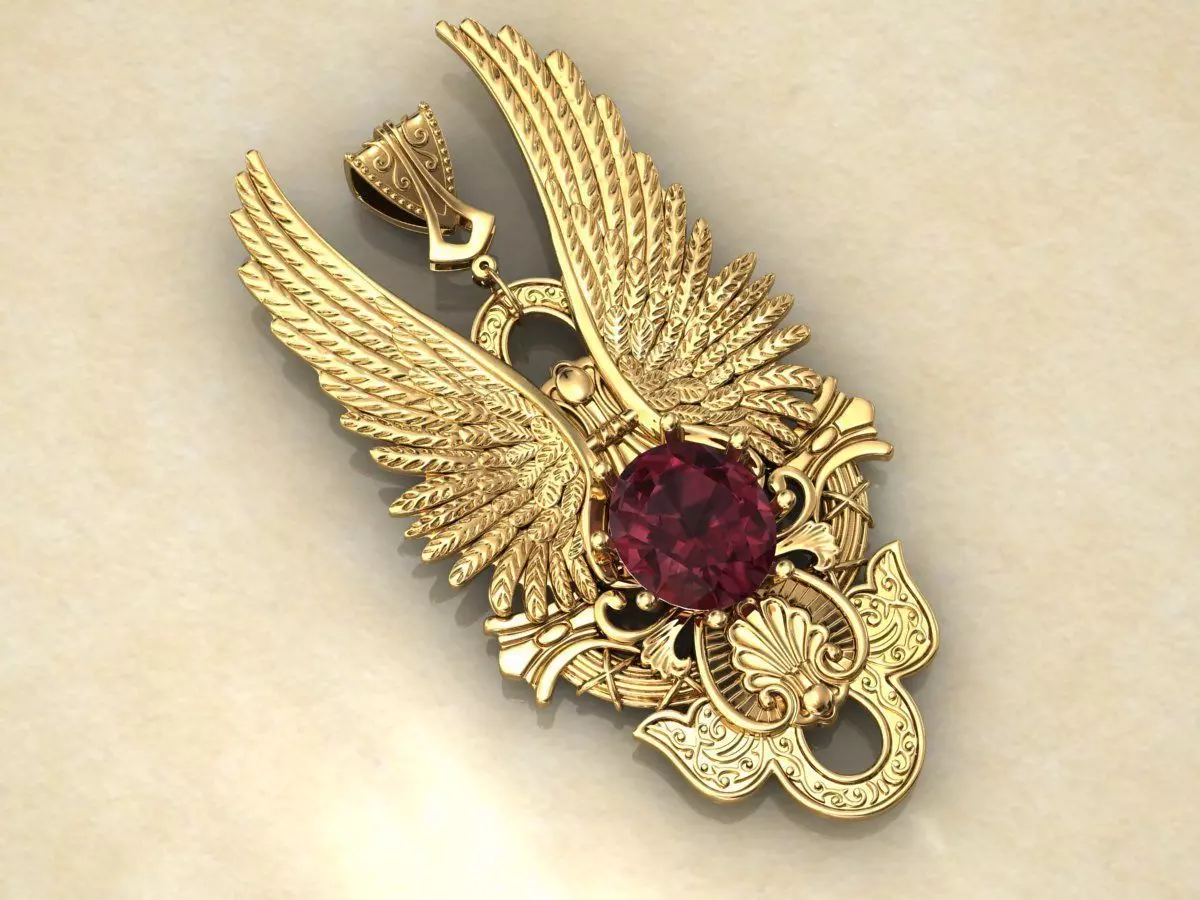 Pendant wings 3D print model