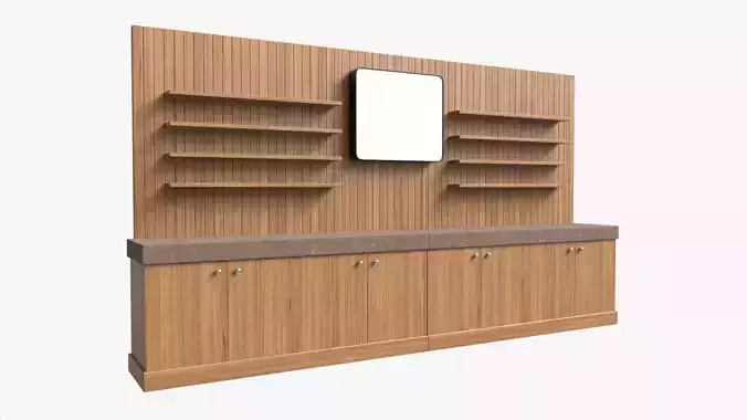 Booth Stand Kiosk without Roof