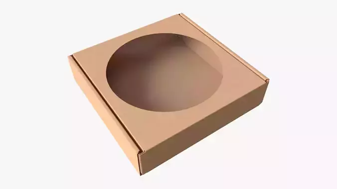 Corrugated Cardboard Box with Window 02