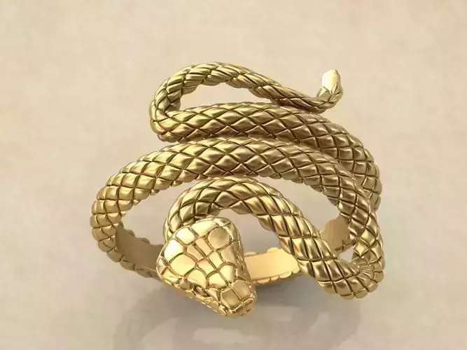 snake ring 3D print model