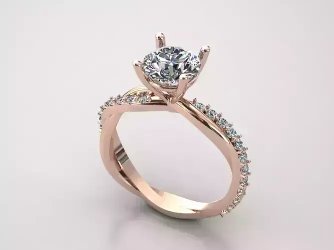 Ring with diamonds