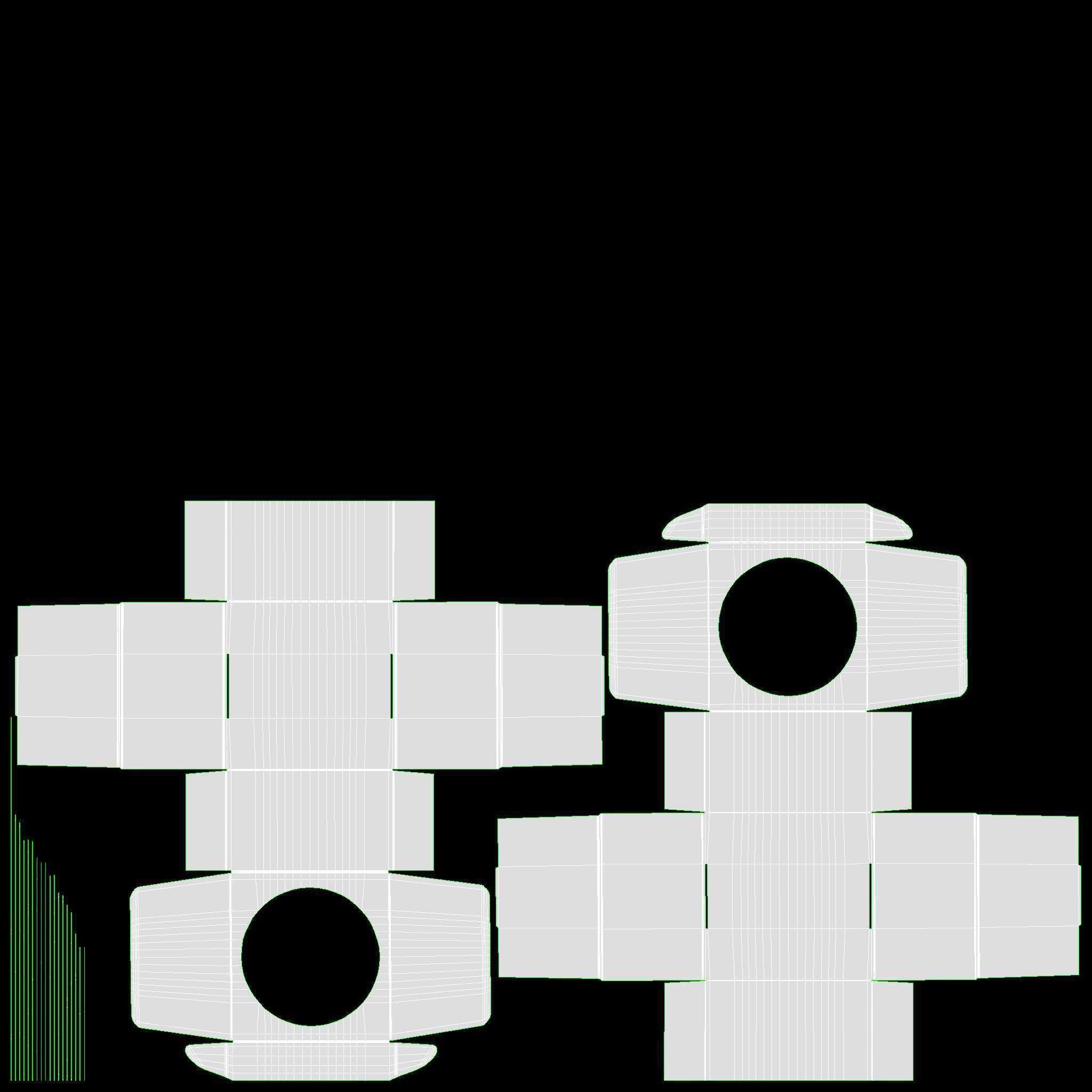 Corrugated Cardboard Box with Window 03 3D model_8