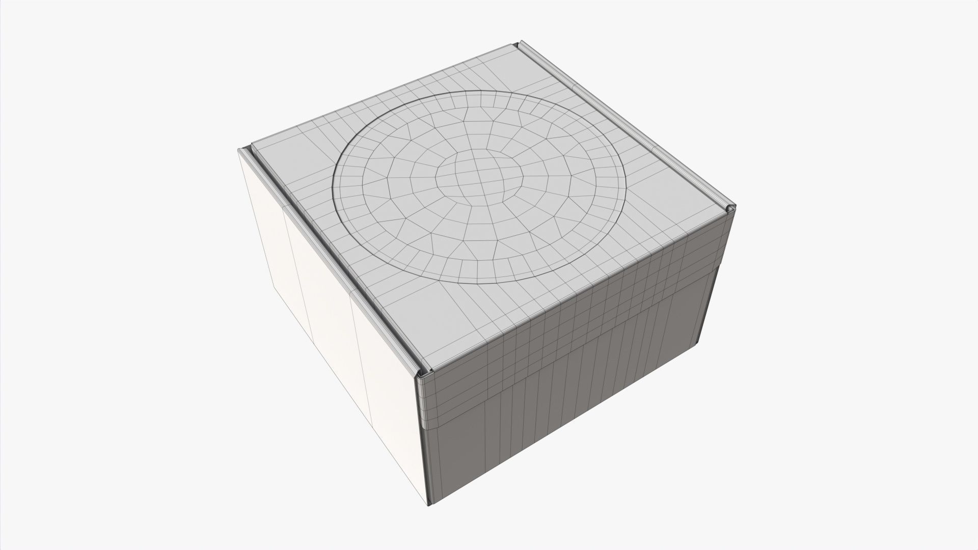 Corrugated Cardboard Box with Window 03 3D model_6