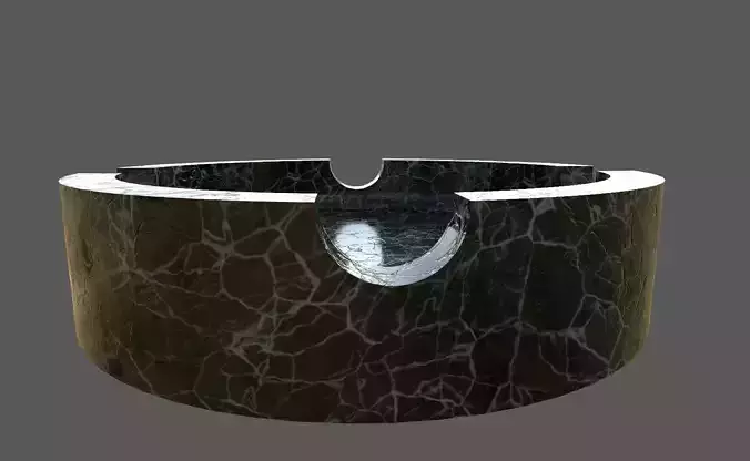 Turkish Marble Cigarette Ashtray VR  