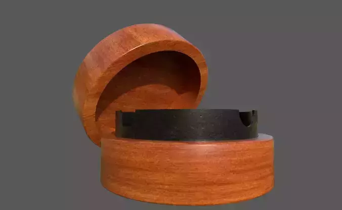 Wood Cigarette Ashtray VR