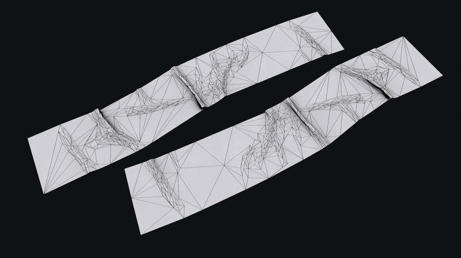 Old Carpet Collection Low-poly 3D model_33