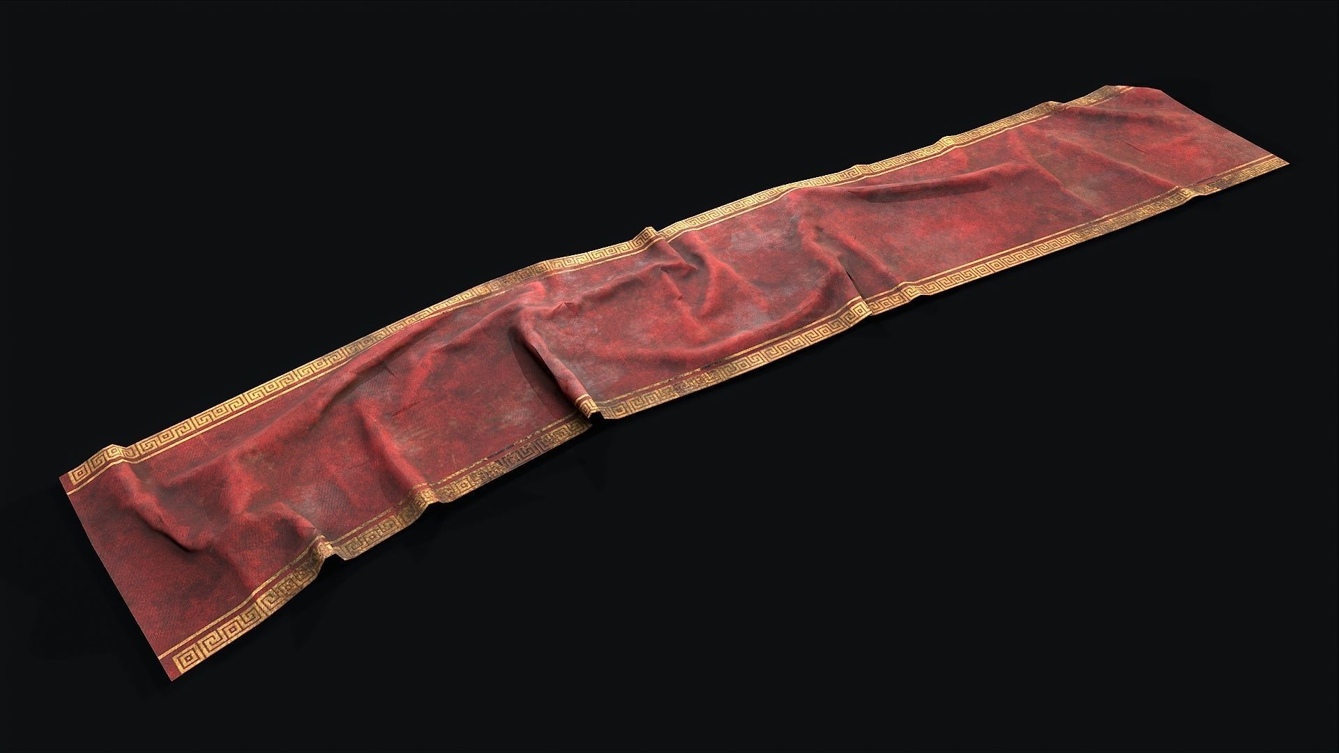 Old Carpet Collection Low-poly 3D model_1