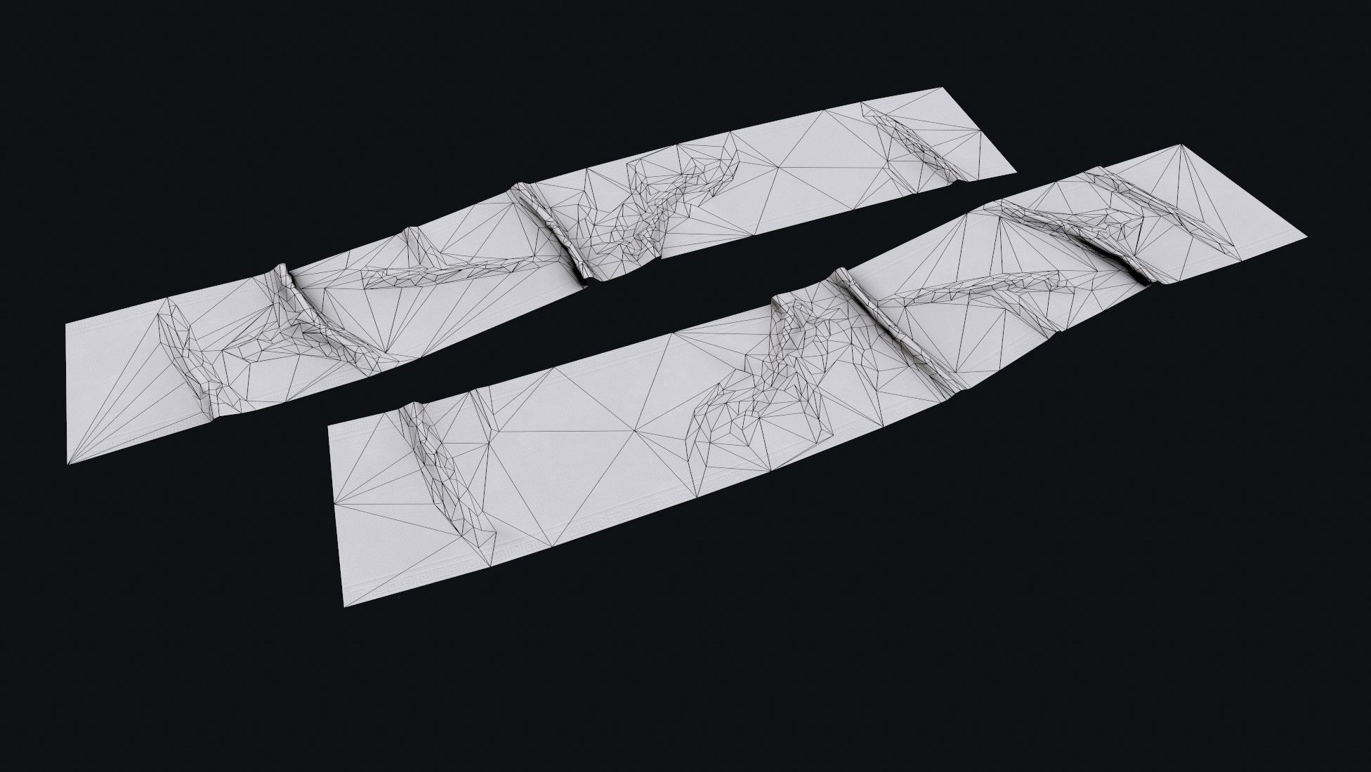 Old Carpet Collection Low-poly 3D model_38