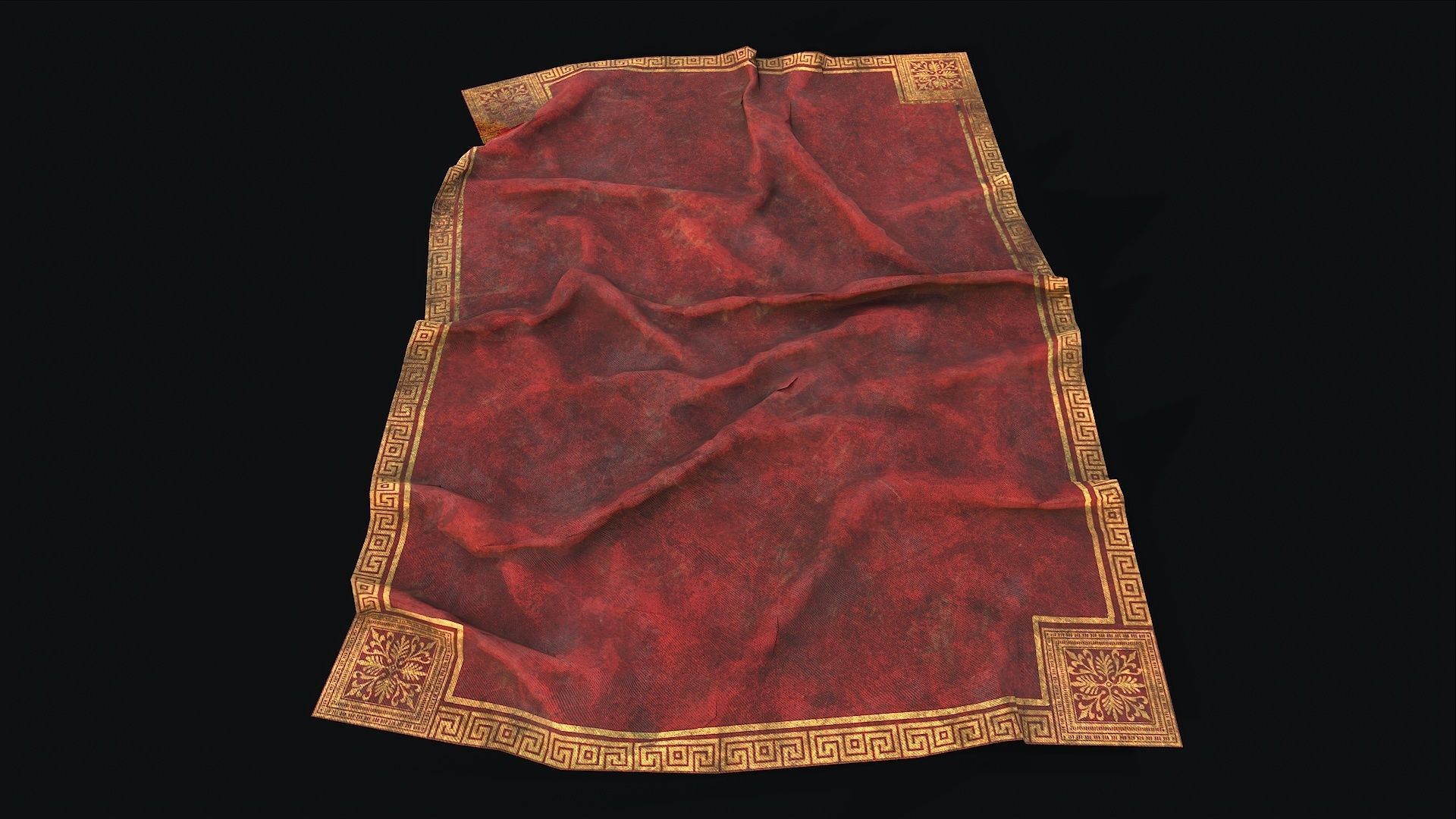 Old Carpet Collection Low-poly 3D model_21