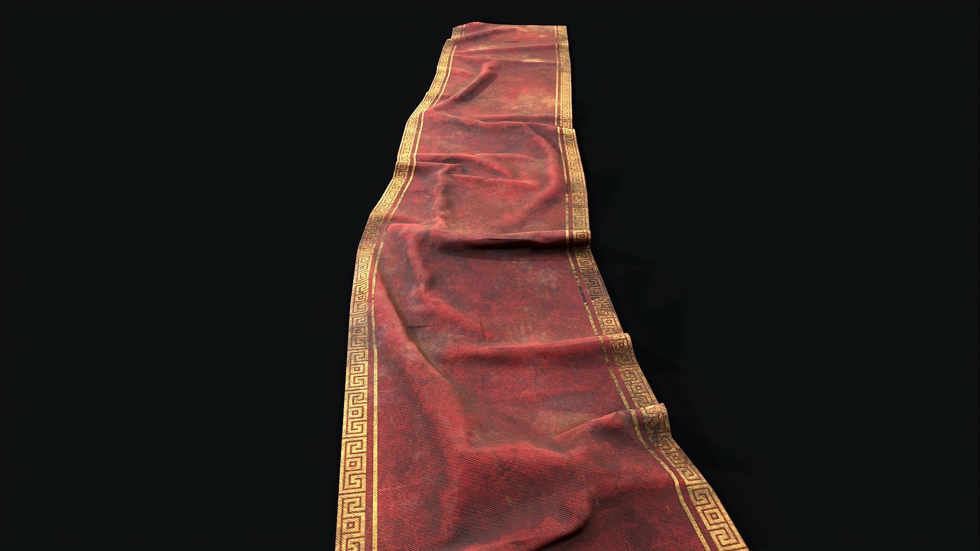 Old Carpet Collection Low-poly 3D model_5