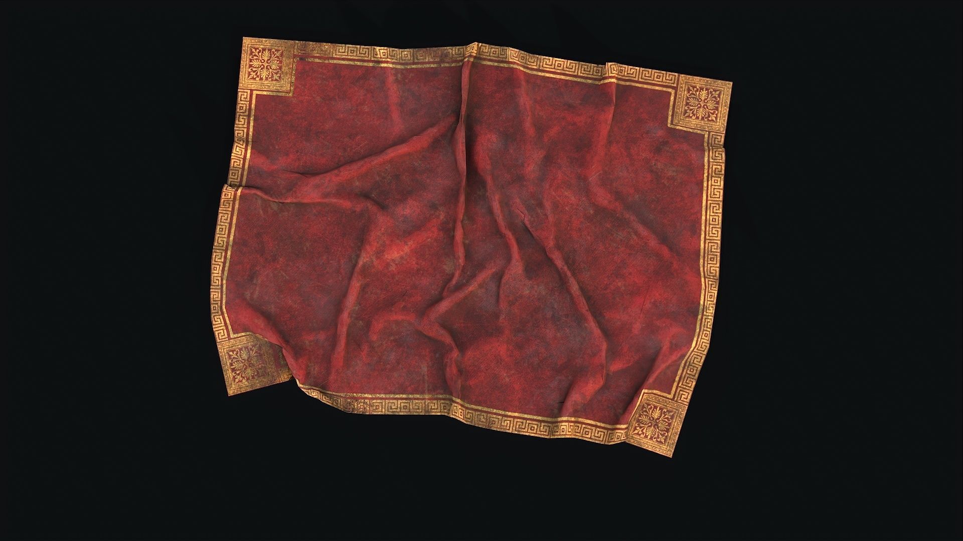 Old Carpet Collection Low-poly 3D model_20