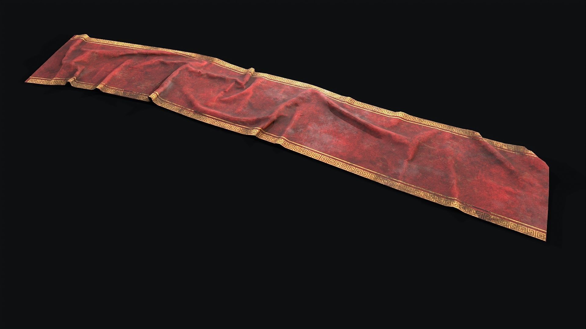 Old Carpet Collection Low-poly 3D model_4