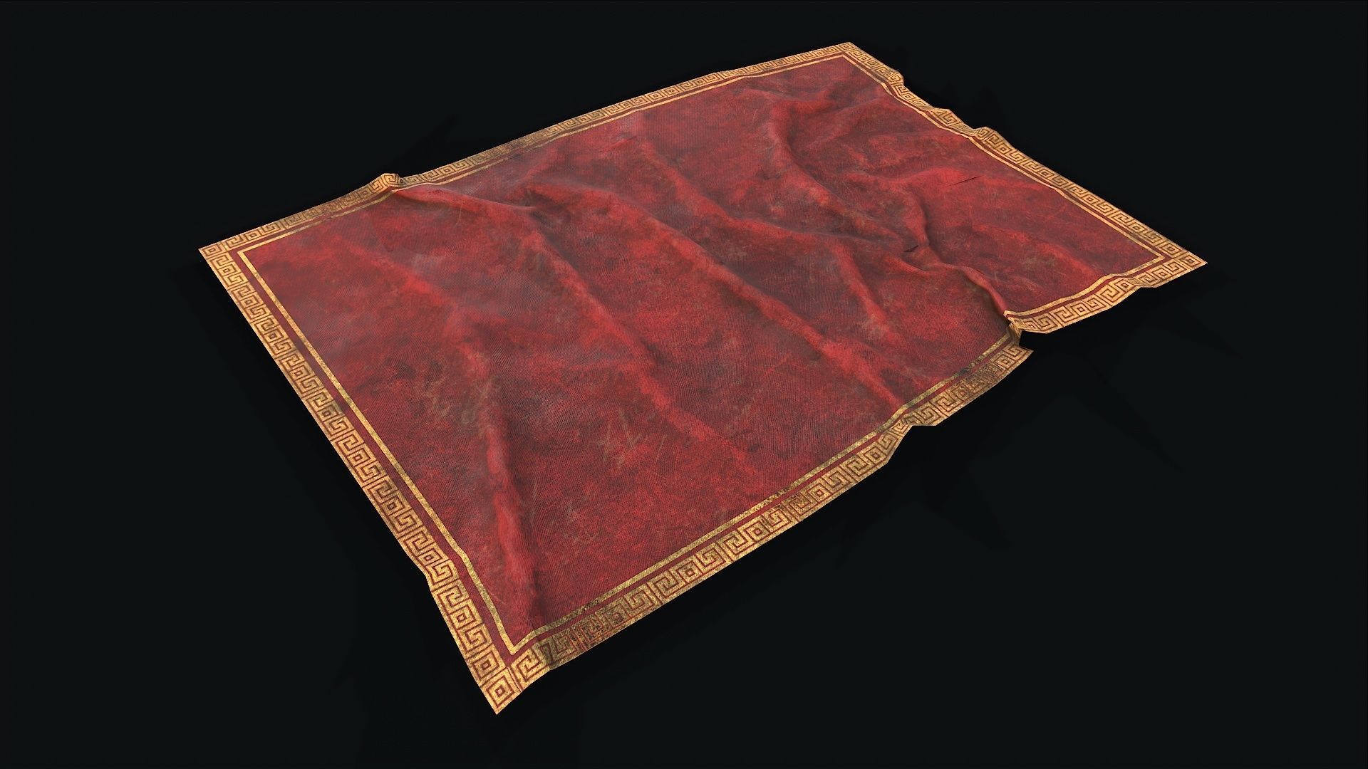 Old Carpet Collection Low-poly 3D model_14