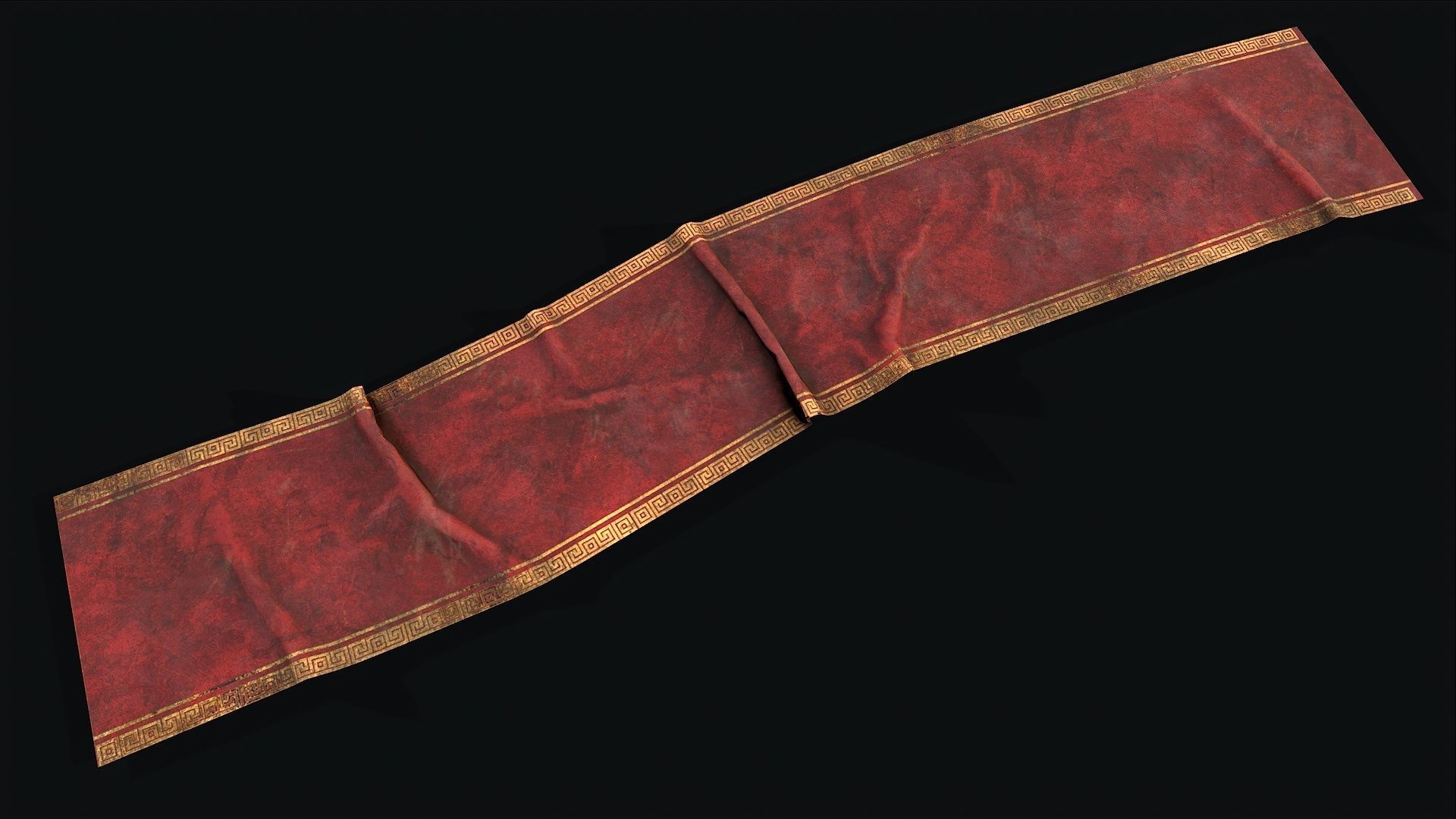 Old Carpet Collection Low-poly 3D model_27