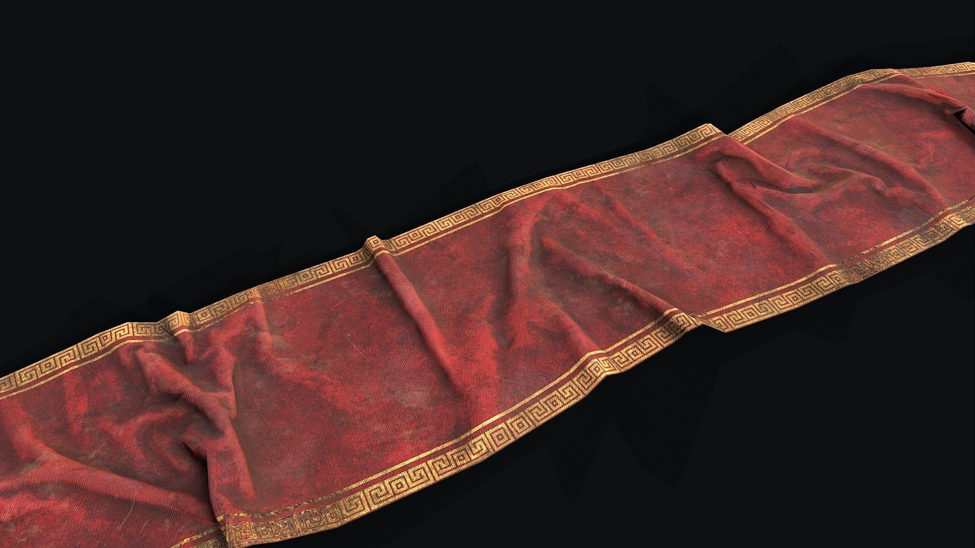 Old Carpet Collection Low-poly 3D model_11