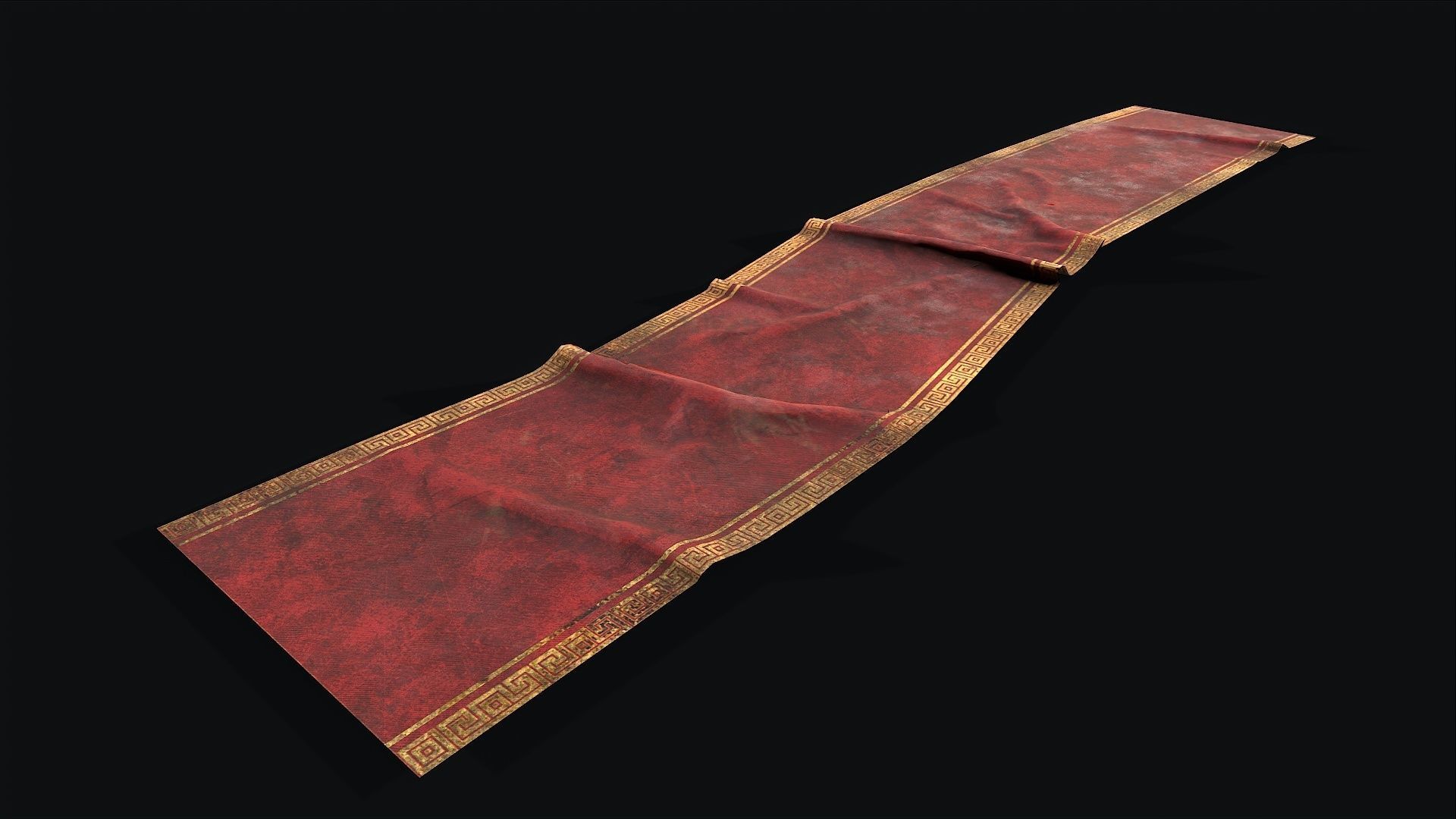 Old Carpet Collection Low-poly 3D model_26