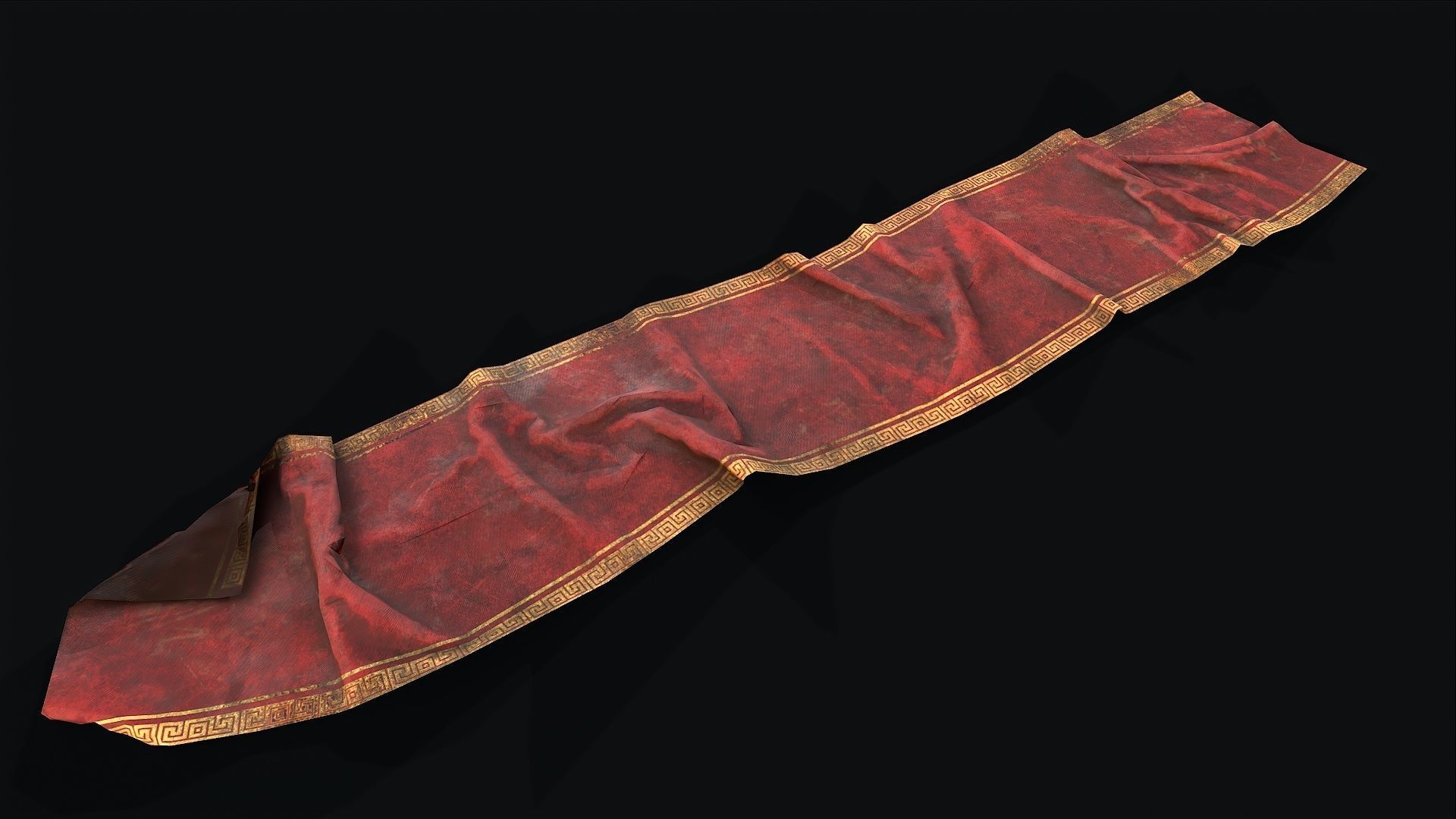 Old Carpet Collection Low-poly 3D model_9