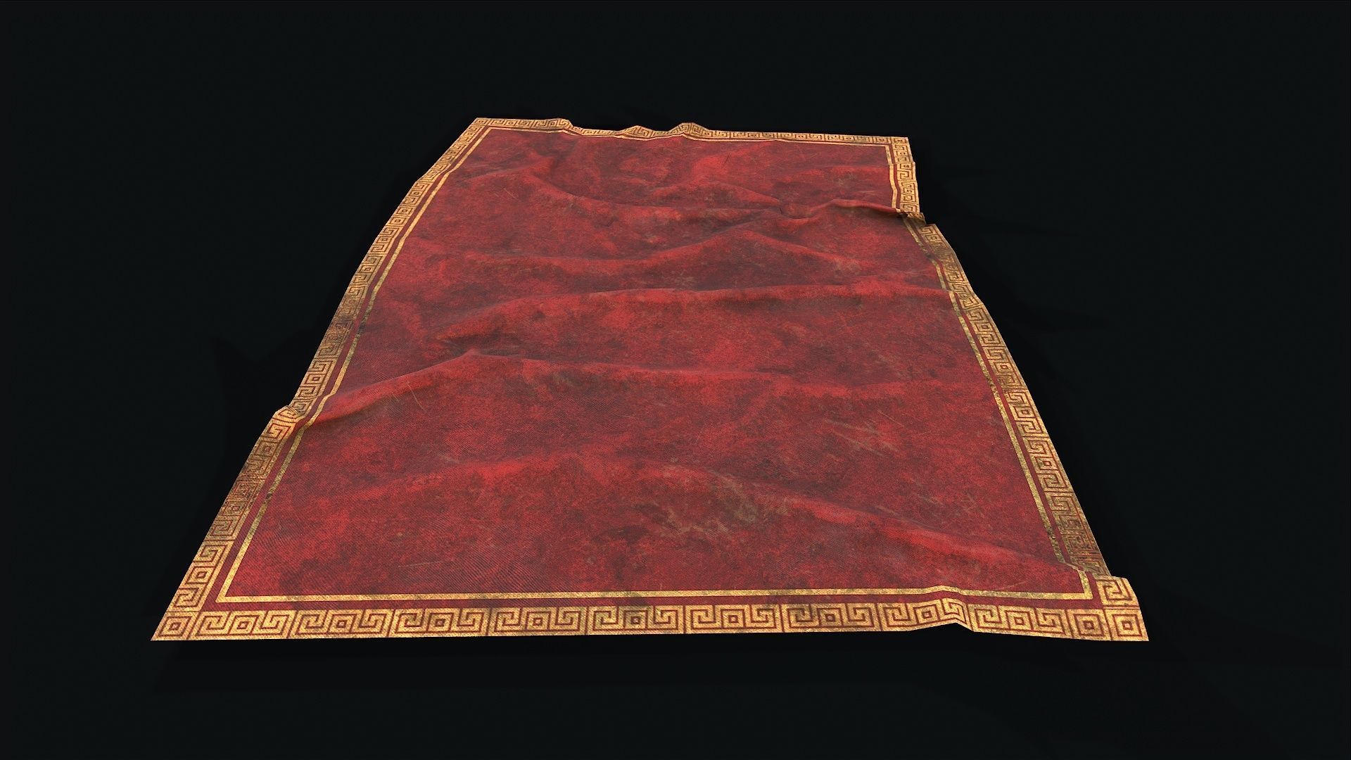 Old Carpet Collection Low-poly 3D model_15
