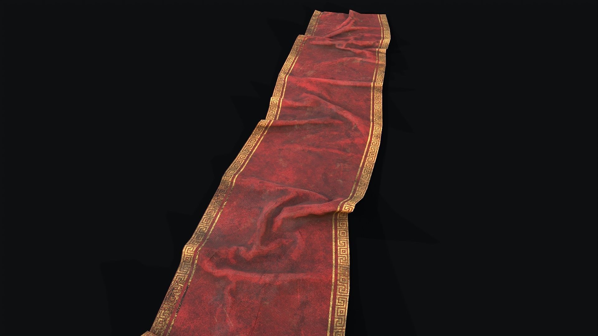 Old Carpet Collection Low-poly 3D model_10