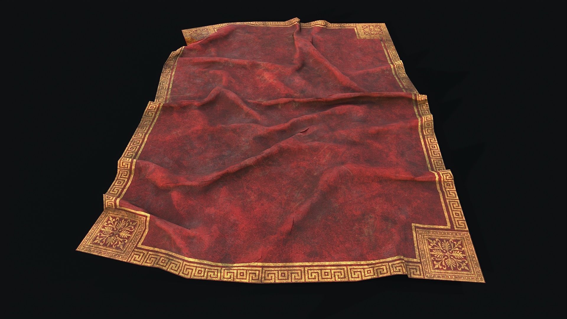Old Carpet Collection Low-poly 3D model_24