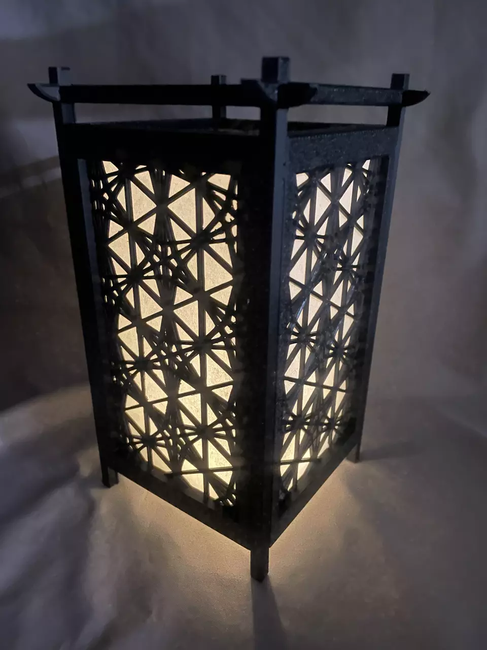 Kumiko Japanese Shoji Lantern - Kasane-Rindou 3D print model_0