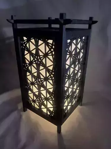Kumiko Japanese Shoji Lantern - Kasane-Rindou 3D print model