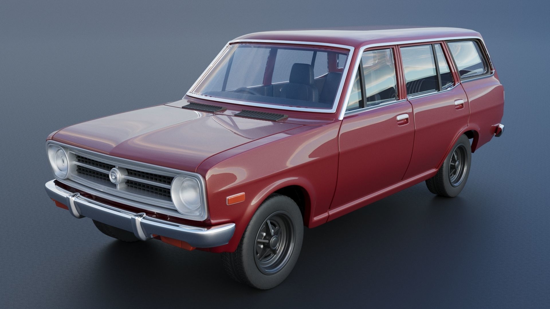 Datsun 1200 Wagon 1972 3D print model_1