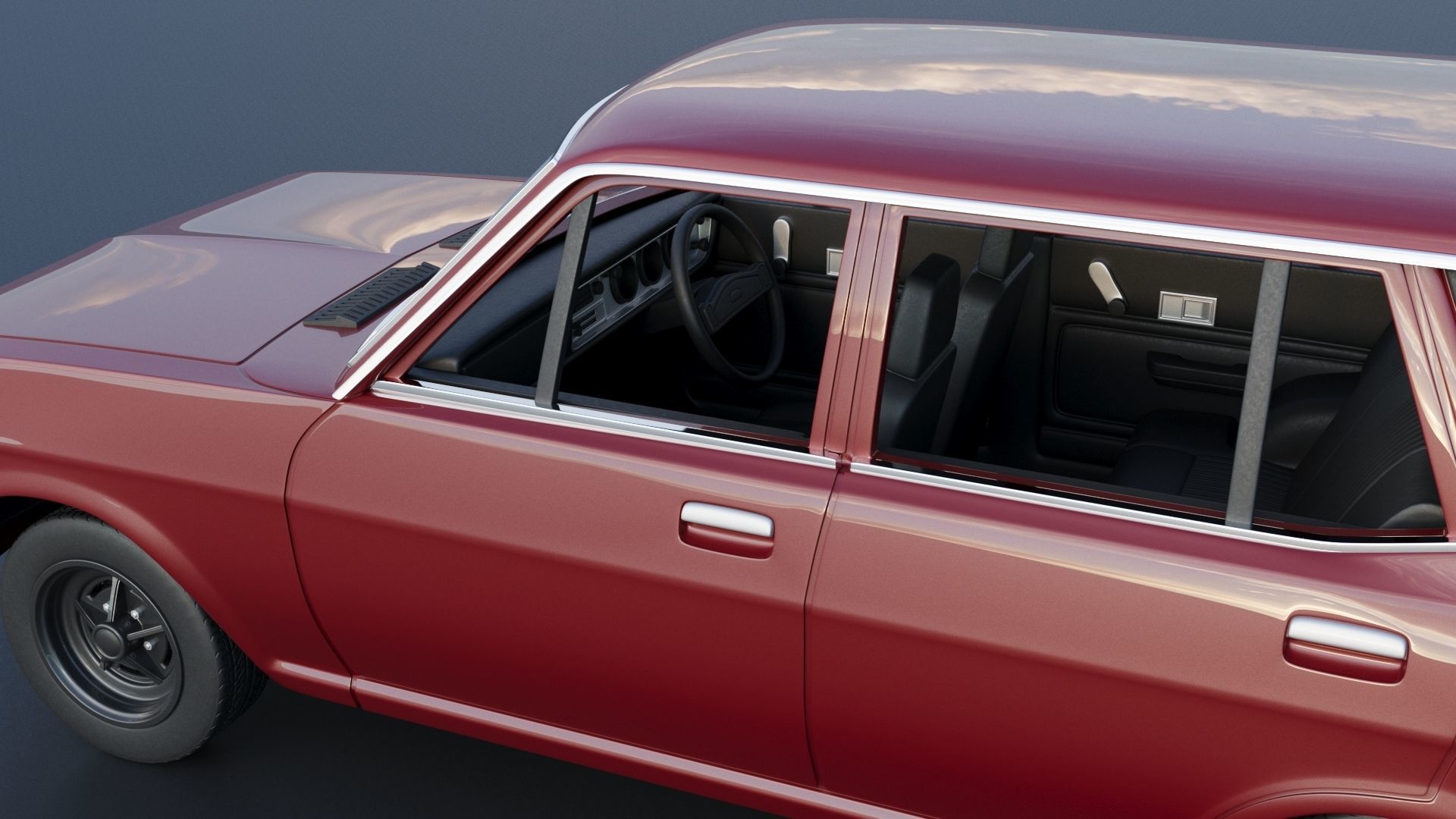 Datsun 1200 Wagon 1972 3D print model_9