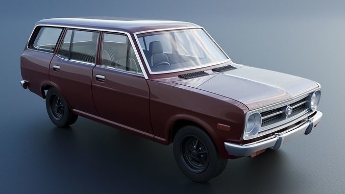 Datsun 1200 Wagon 1972 3D print model 7