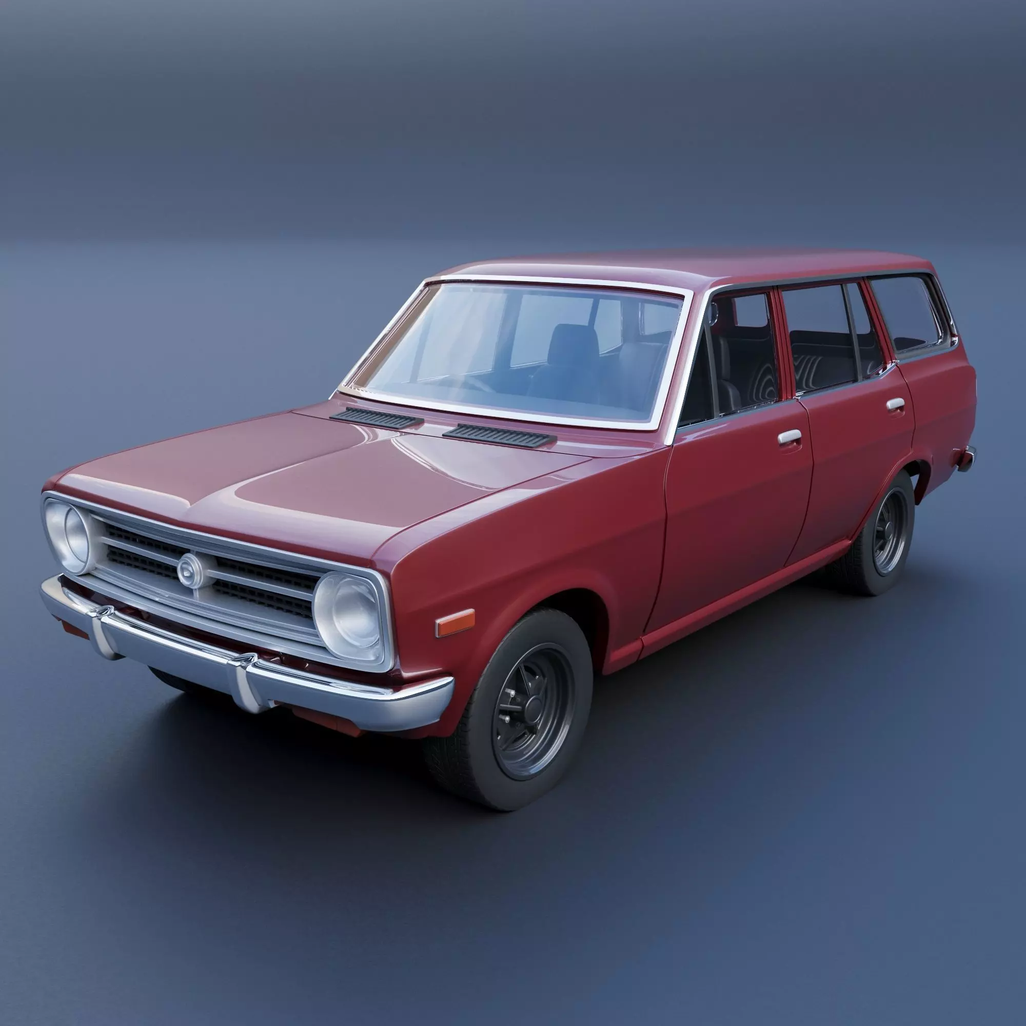Datsun 1200 Wagon 1972 3D print model_0