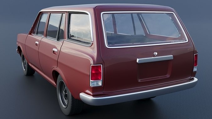 Datsun 1200 Wagon 1972 3D print model 4