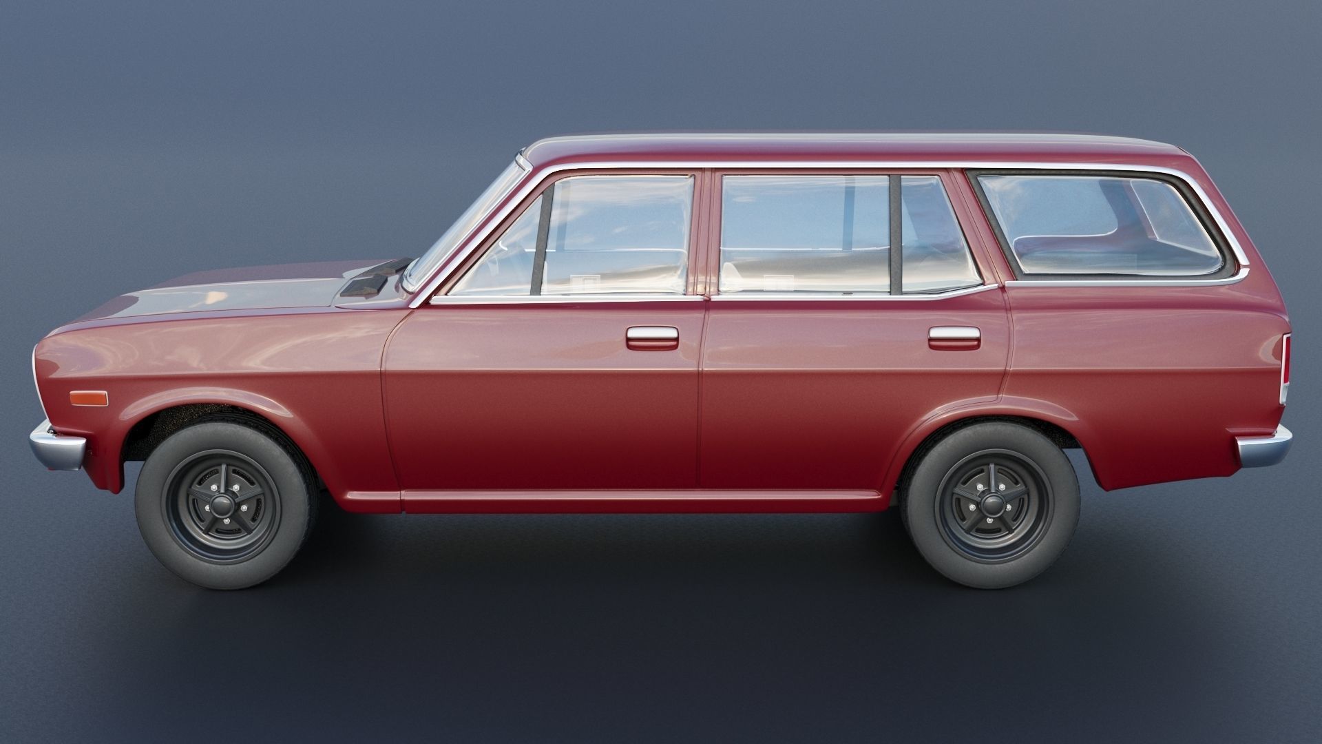Datsun 1200 Wagon 1972 3D print model_2