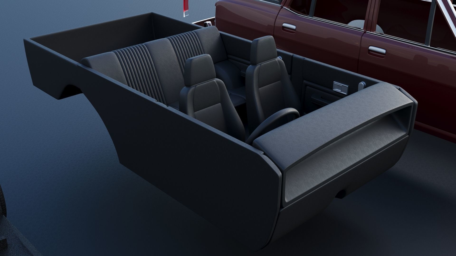 Datsun 1200 Wagon 1972 3D print model_17