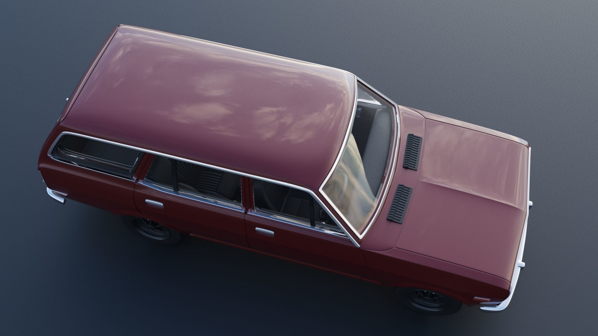 Datsun 1200 Wagon 1972 3D print model_8