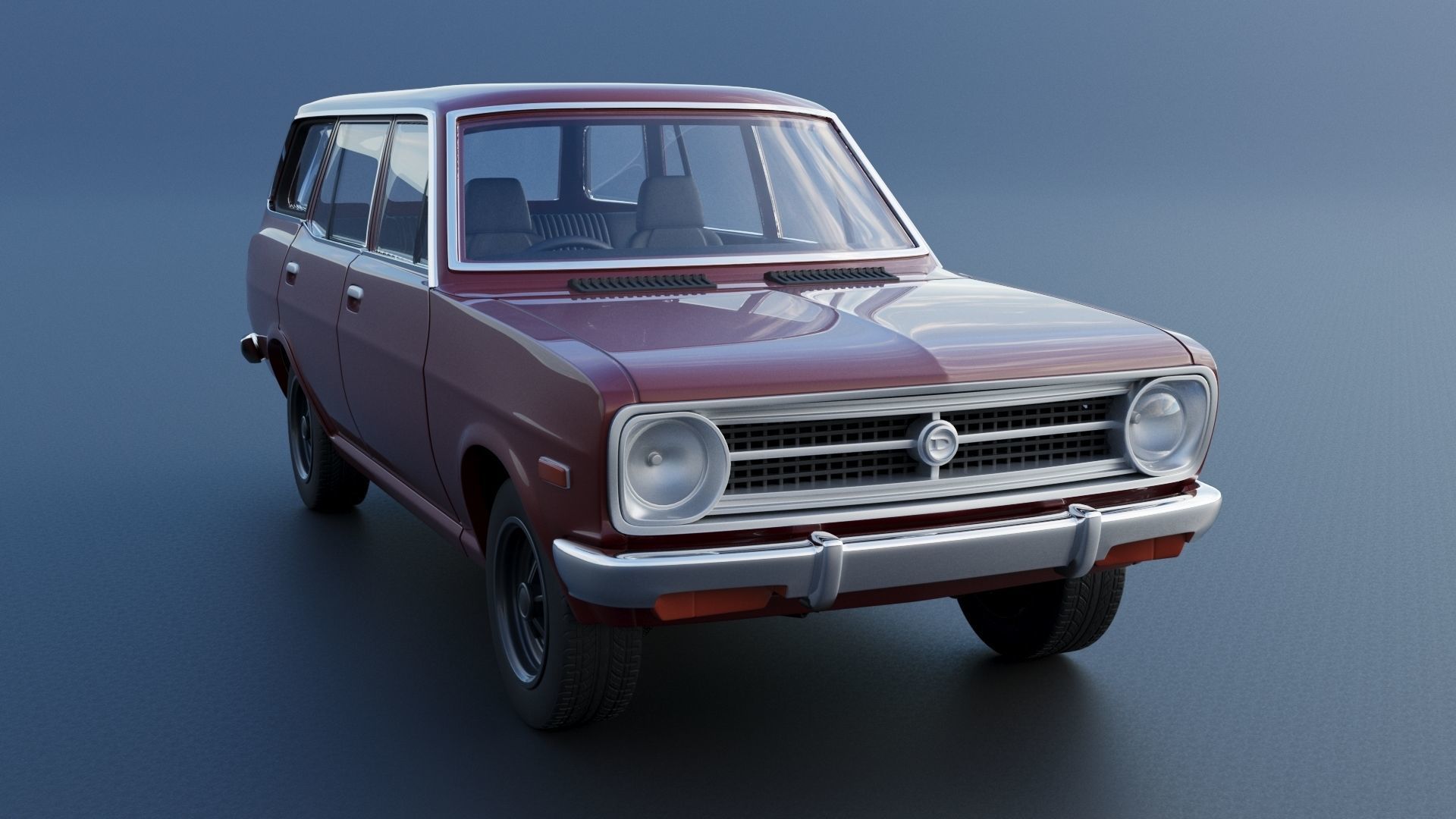 Datsun 1200 Wagon 1972 3D print model_7